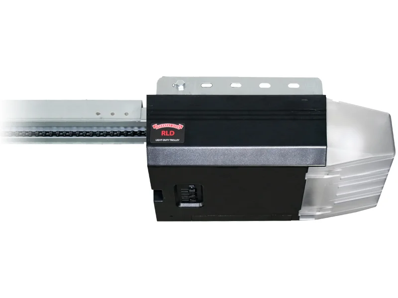 Commercial garage door operator featuring high-cycle motor, quiet operation, and universal compatibility, designed for efficient control in busy facilities.