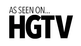 As seen on HGTV logo, highlighting the credibility of Overhead Door Company of The Desert™ in garage door solutions.