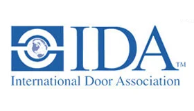 International Door Association (IDA) logo, representing professional standards in garage door services and solutions.