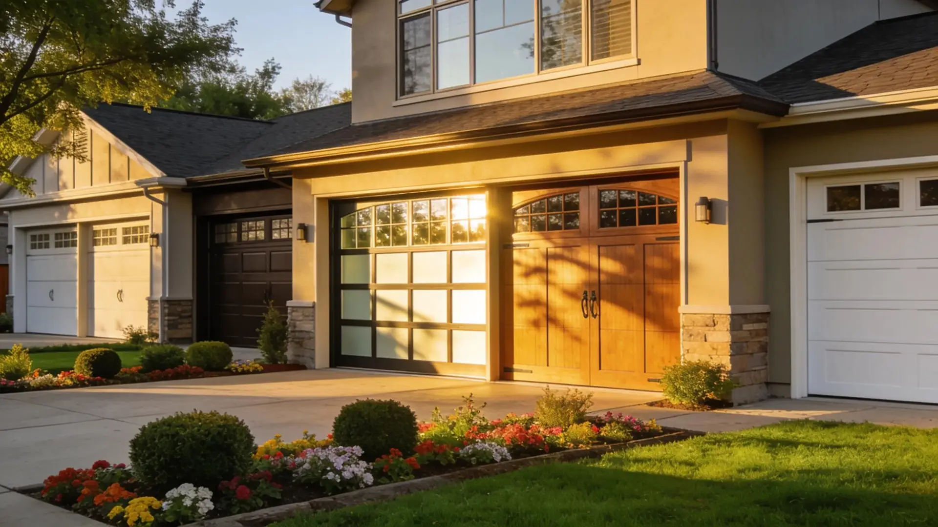 Modern residential garage door enhancement showcasing aesthetic appeal and functionality