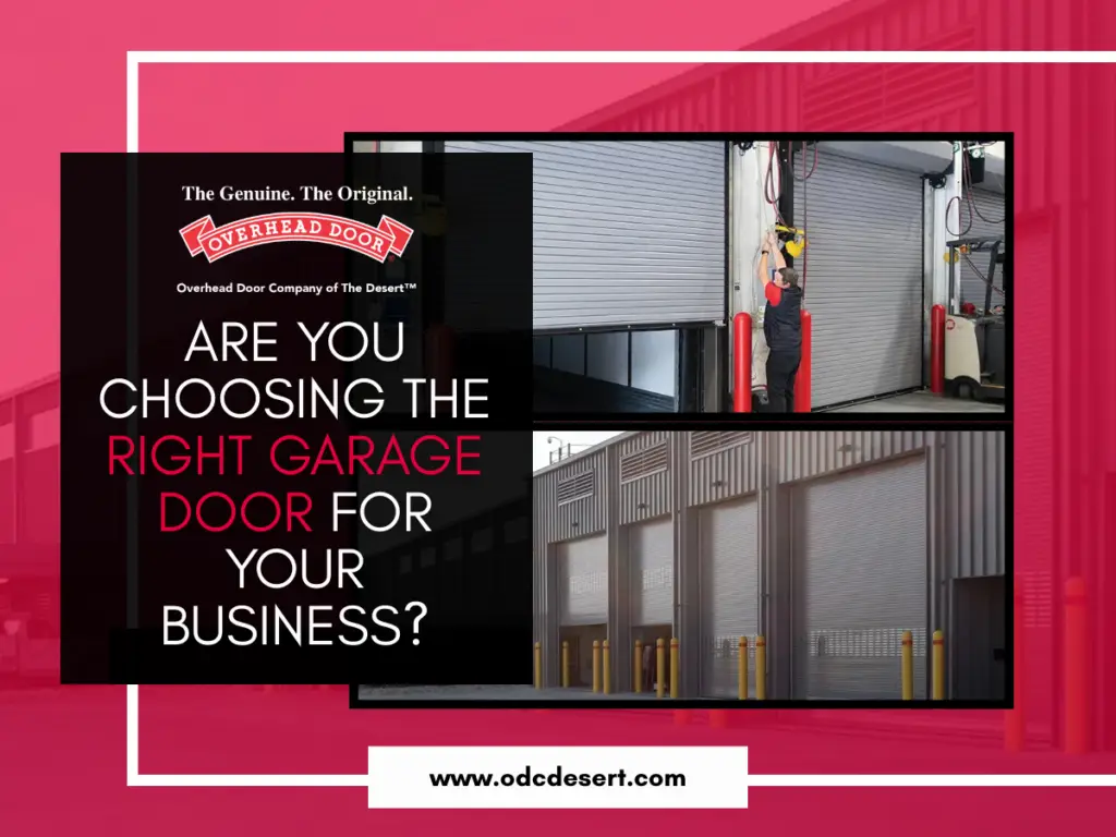 Industrial Garage Door Installation Services in Coachella Valley